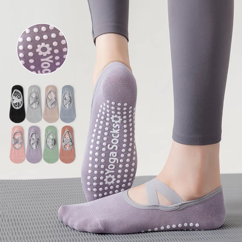Pilates Yoga Towel - Calcetines de Yoga con parte inferior