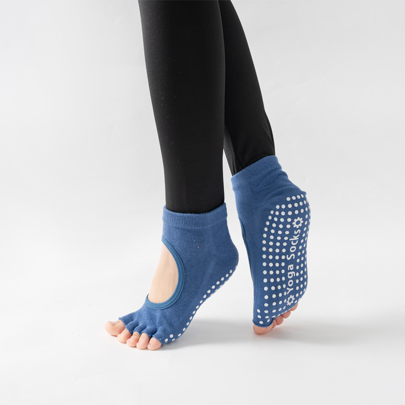 Pilates Yoga Sport - Calcetines de Yoga con espalda descubierta