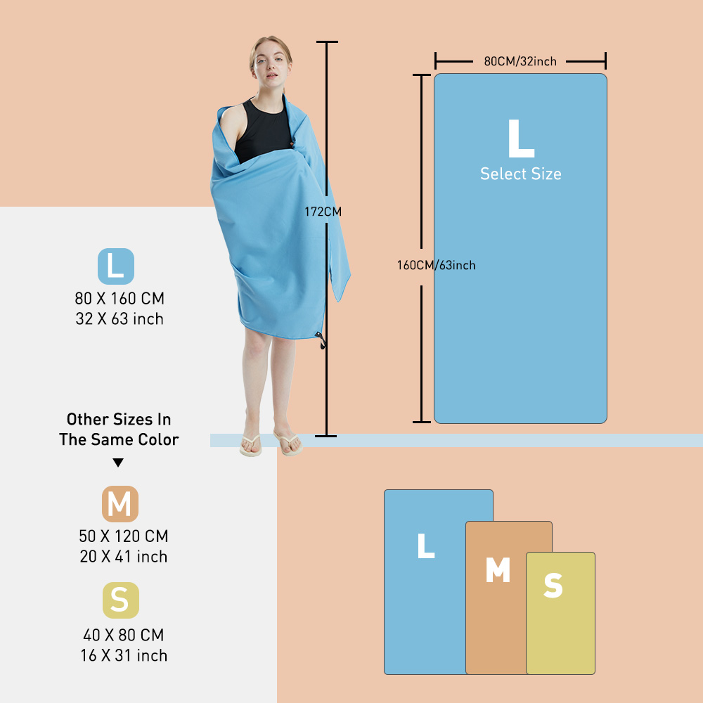 Toalla de microfibra de secado - Pilates Yoga Towel reseña y precio