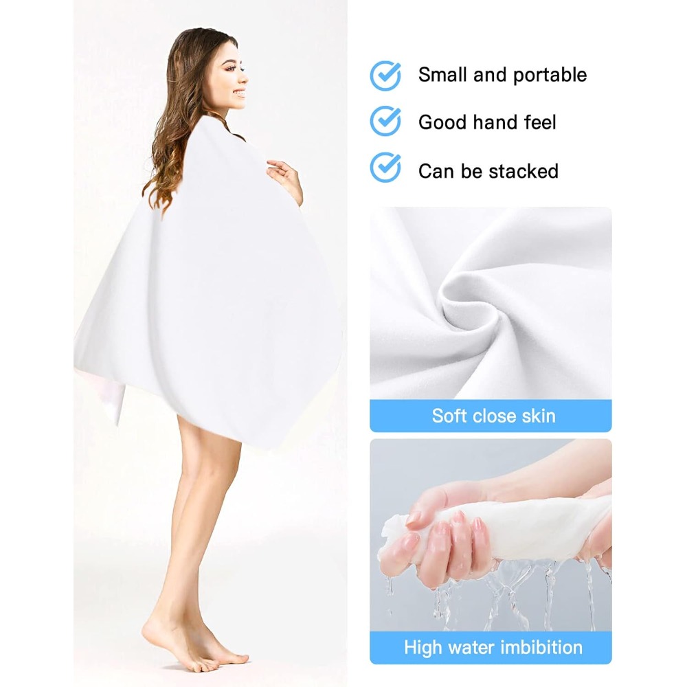 Toalla de playa de color blanc - Pilates Yoga Towel reseña y precio