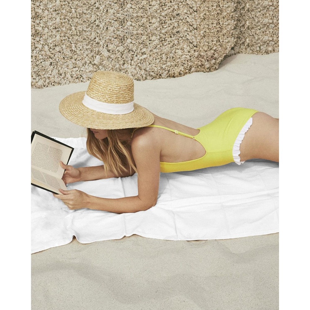 Toalla de playa de color blanc - Pilates Yoga Towel reseña y precio