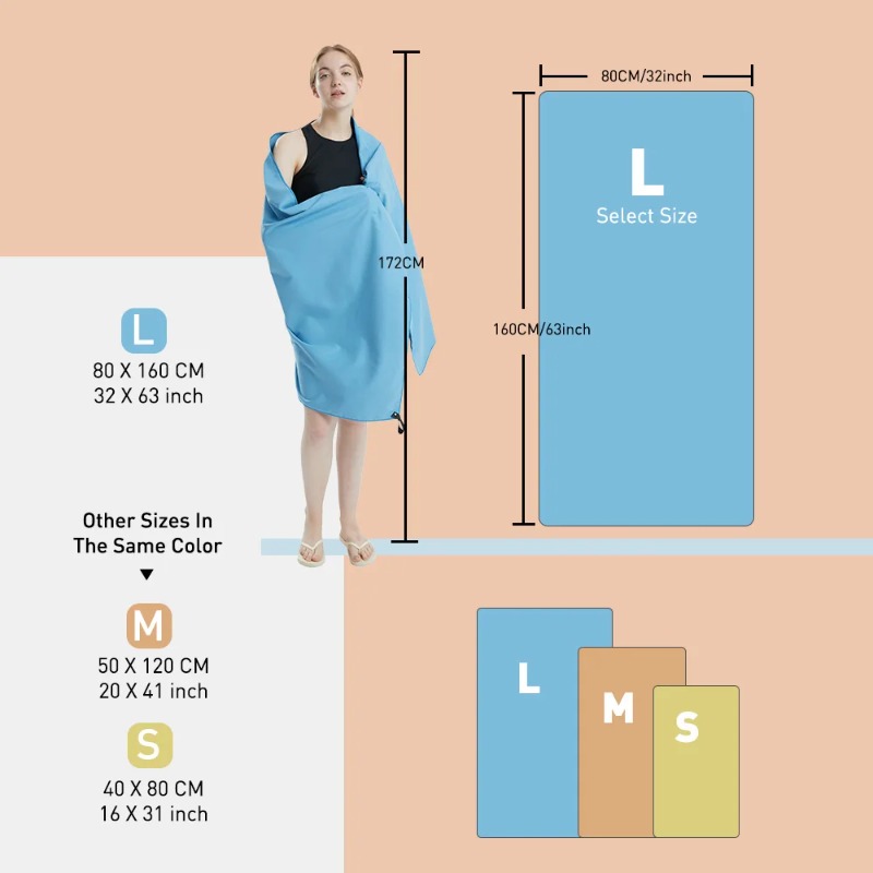 Toalla de microfibra de secado - Pilates Yoga Towel reseña y precio