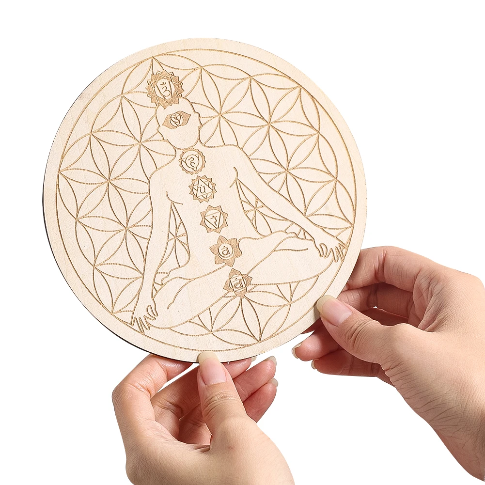 15CM grabado láser 7 Chakras m - Mat Pilates Yoga reseña y precio