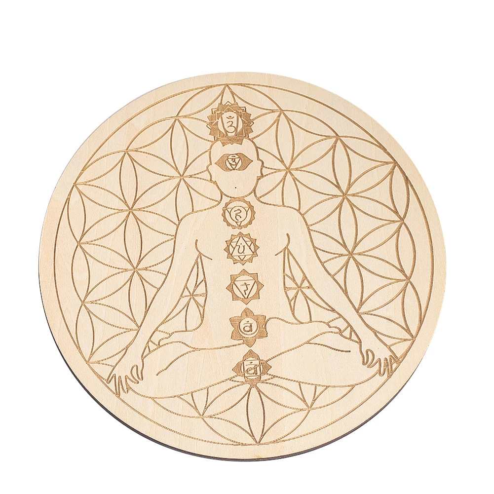 15CM grabado láser 7 Chakras m - Mat Pilates Yoga reseña y precio